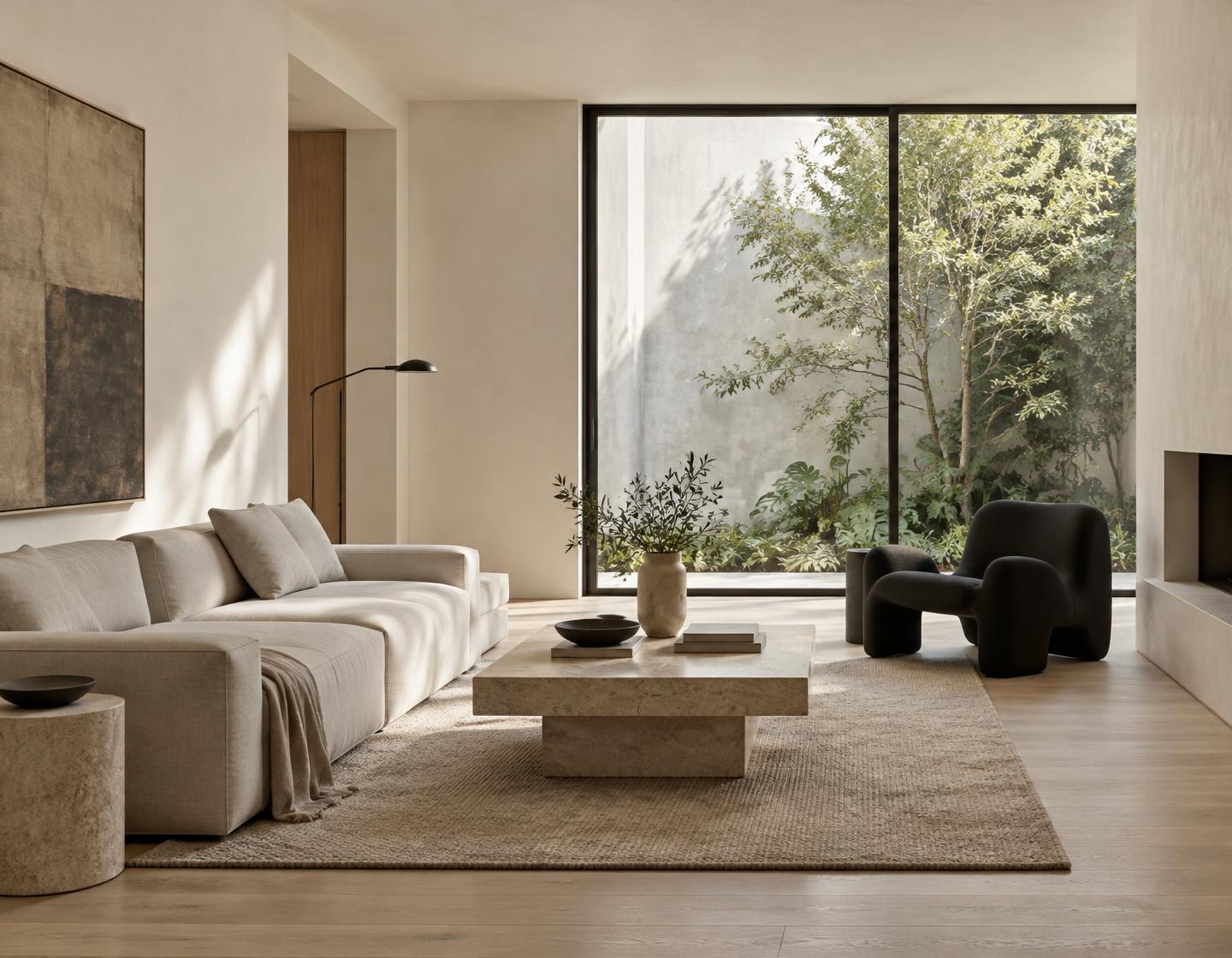 Interior Sereno: propuesta conceptual de interiores